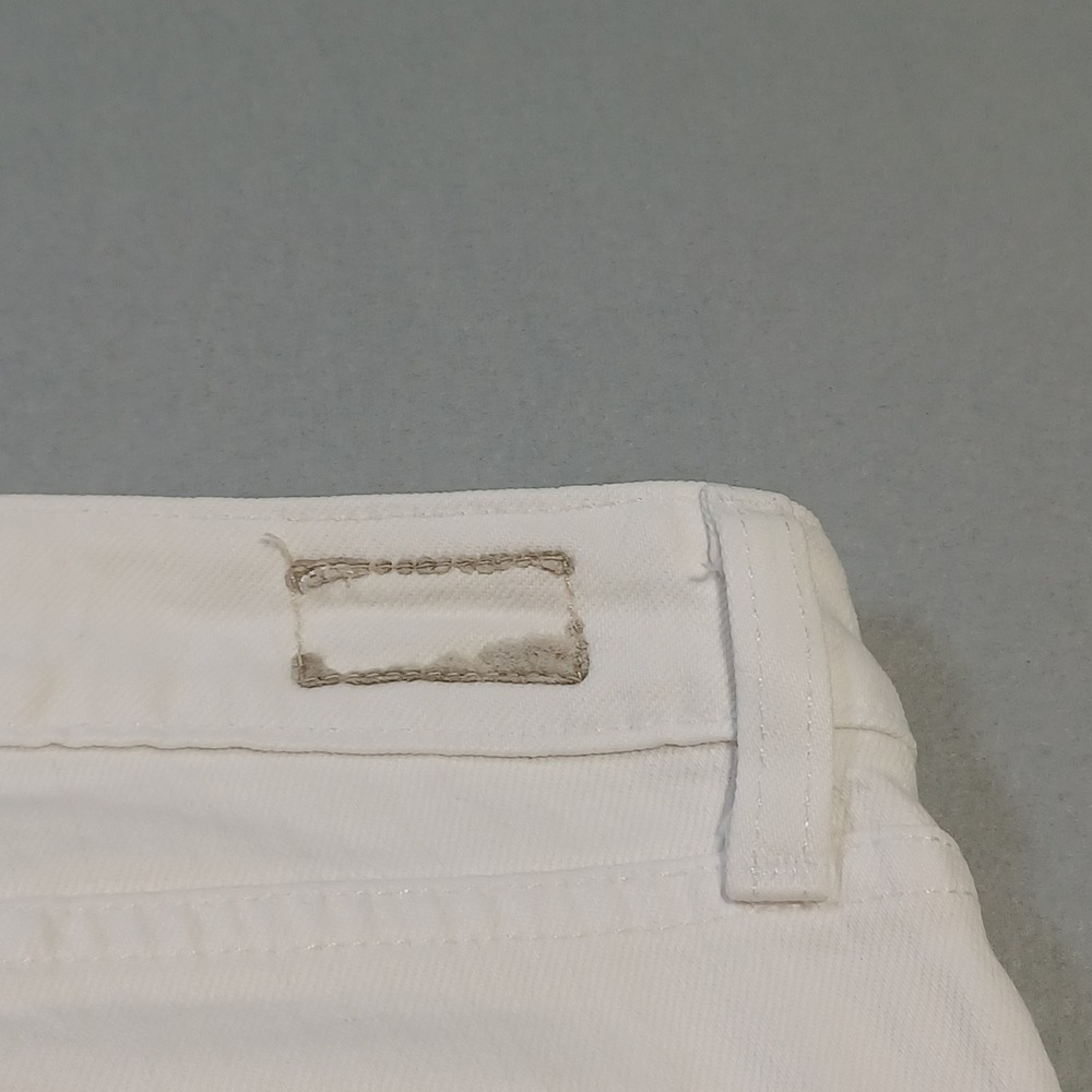 Paige Skyline Skinny Jeans White Denim Size 25 Made in USA Womens - Picture 15 of 15